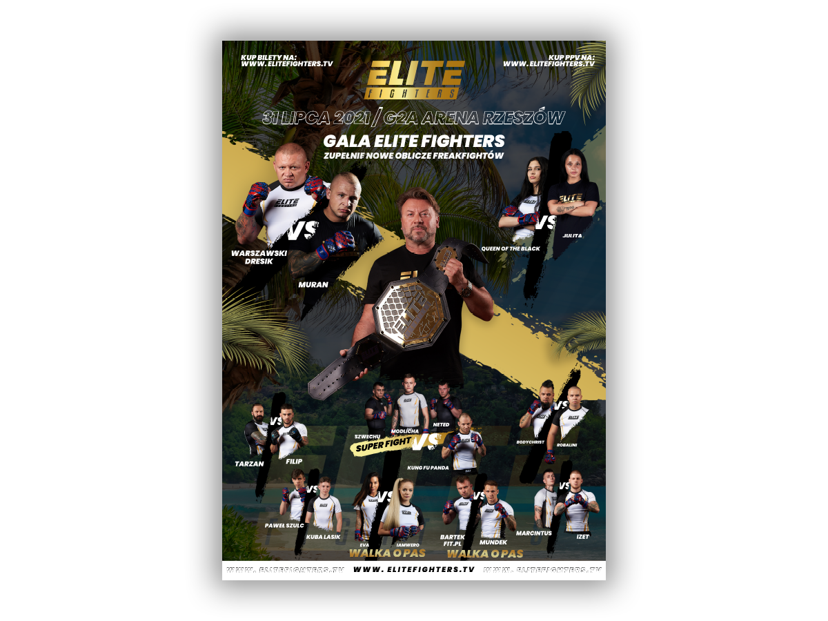 Elite Fighters – plakat gali MMA