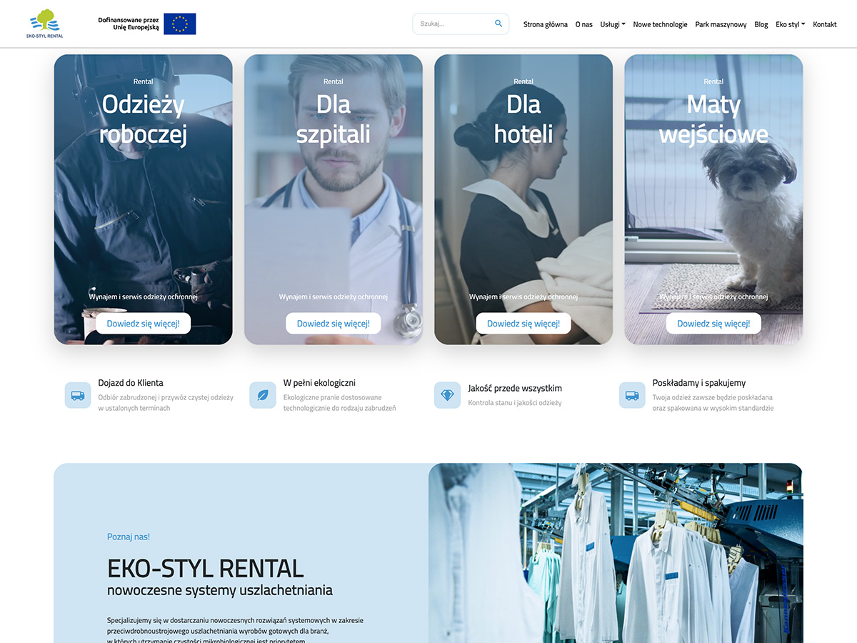 Eko Styl Rental – serwis pralni przemysłowej