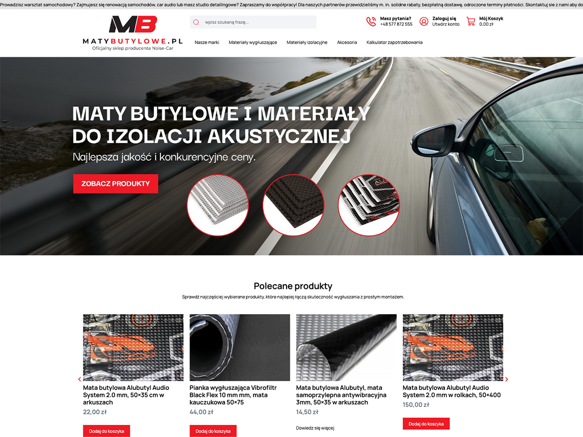 MatyButylowe.pl – sklep z materiałami wygłuszającymi